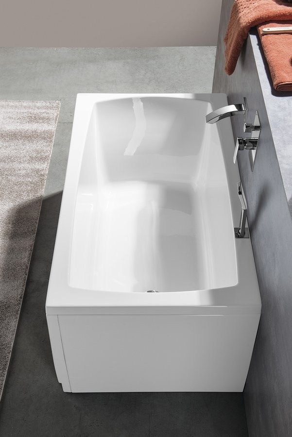 Polysan Lily wanna prostokątna 140x70 cm akryl biały 72201