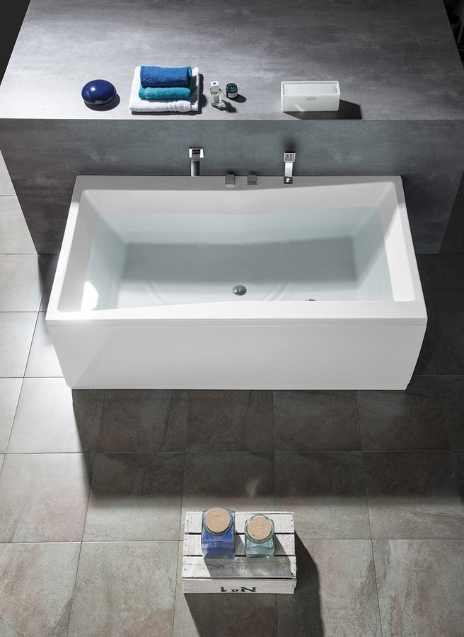 Polysan Quest wanna prostokątna 180x100 cm akryl biały 78511