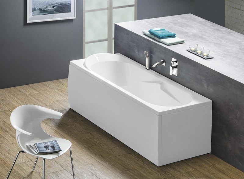 Polysan Adriana wanna prostokątna 180x74 cm akryl biały 48111