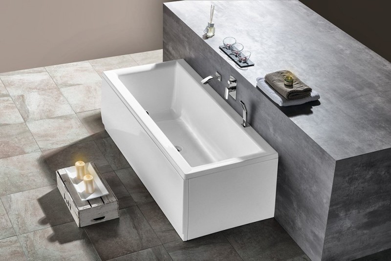 Polysan Cleo wanna prostokątna 160x70 cm akryl biały 73611