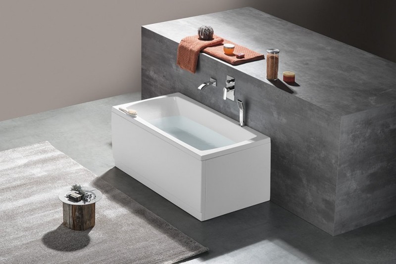 Polysan Lily wanna prostokątna 140x70 cm akryl biały 72201