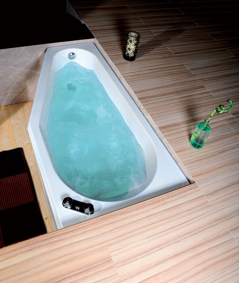 Polysan Tigra R wanna asymetryczna prawa 150x75 cm akryl biały 72933