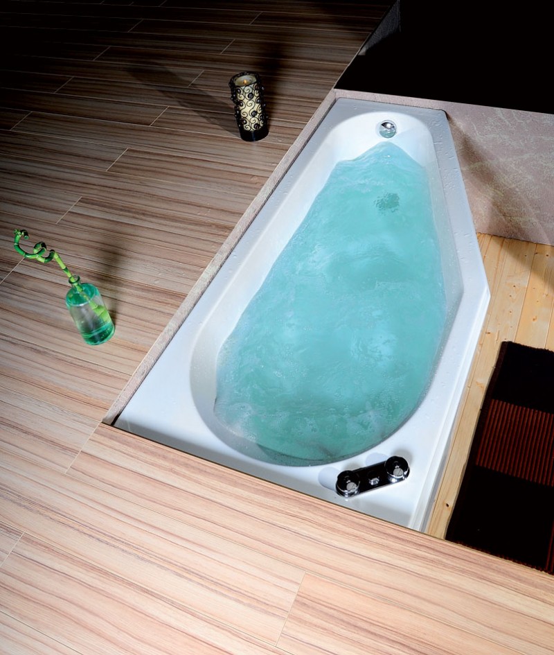 Polysan Tigra L wanna asymetryczna lewa 150x75 cm akryl biały 72928