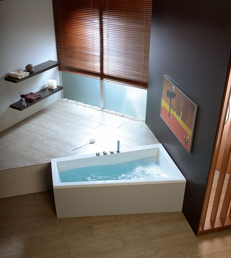 Polysan Andra R wanna asymetryczna prawa 180x90 cm akryl biały 78771