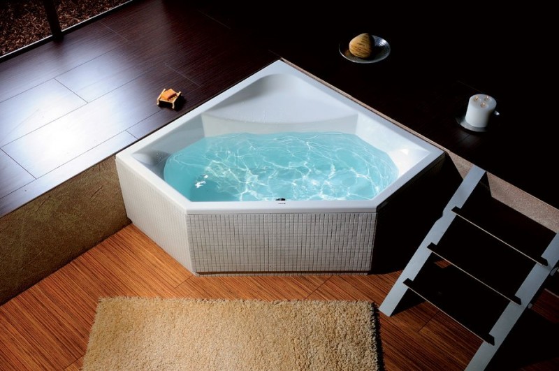 Polysan Floss wanna narożna 145x145 cm akryl biały 98611