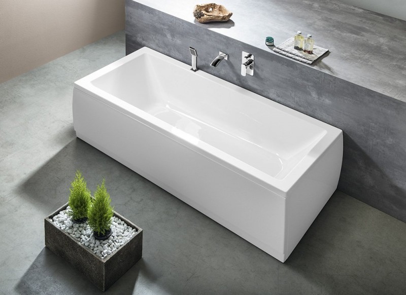 Polysan Krysta wanna prostokątna 180x80 cm akryl biały 71710