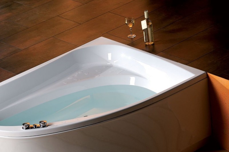 Polysan Tanya R wanna asymetryczna prawa 160x120 cm akryl biały 66119