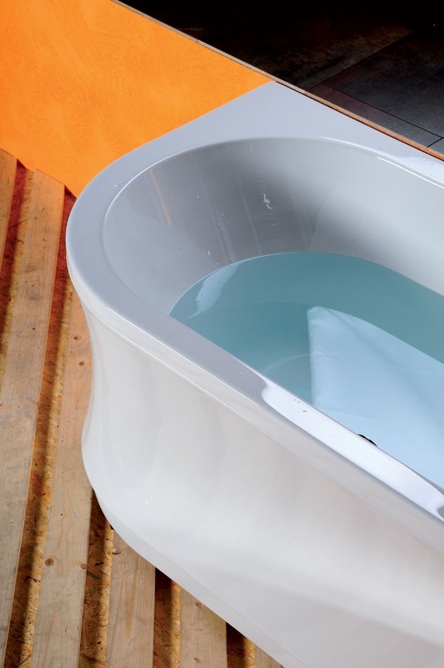 Polysan Viva R wanna asymetryczna prawa 185x80 cm akryl biały 72129