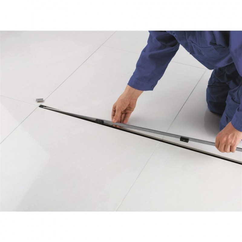 Viega Advantix Vario 4966.10 odpływ liniowy niski 7cm na wymiar do 120cm + ruszt stal błyszcząca 721671 + 686291