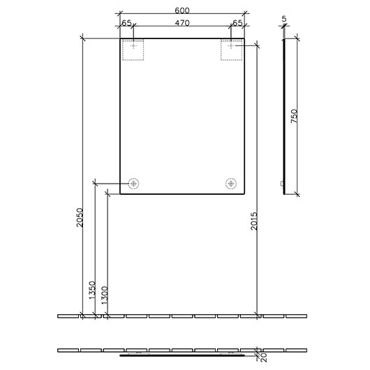 Villeroy&Boch More to see lustro 60 x 75 cm A3106000