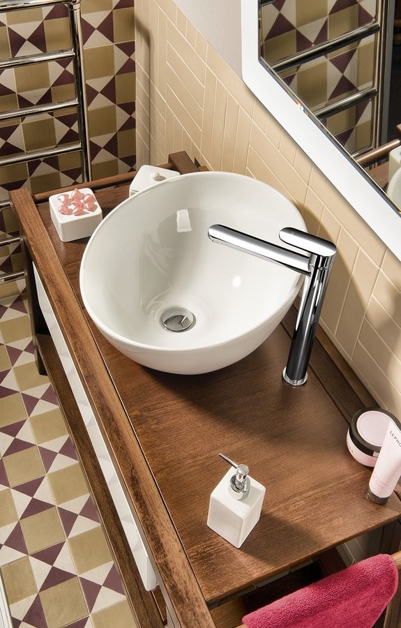 Sapho Dandy bateria umywalkowa wysoka bez korka chrom 5802L/S