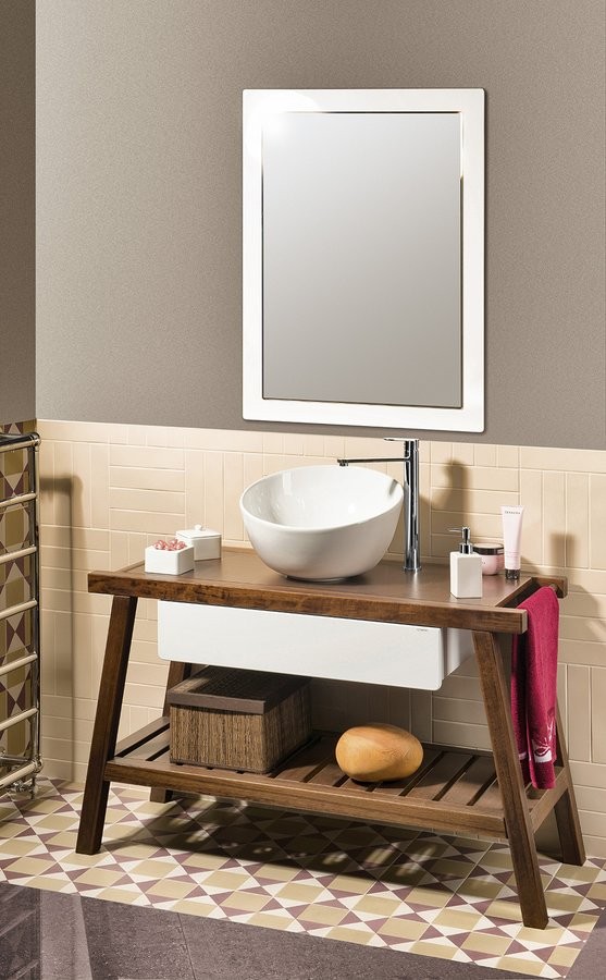 Sapho Dandy bateria umywalkowa wysoka bez korka chrom 5802L/S