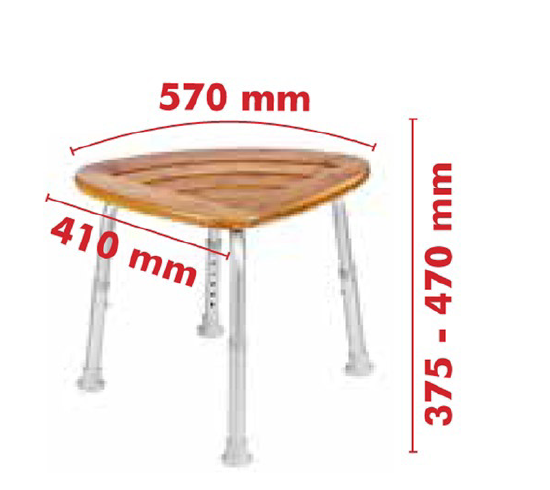Sapho taboret łazienkowy bambus chrom A00502081