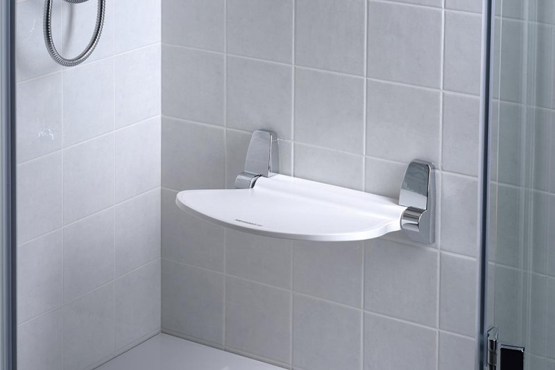 Sapho Gedy siedzisko prysznicowe składane biały/chrom 2282