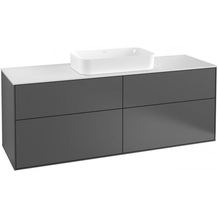 Villeroy&Boch Finion szafka pod umywalkę 160 cm Anthracite Matt Lacquer szary F32200GK