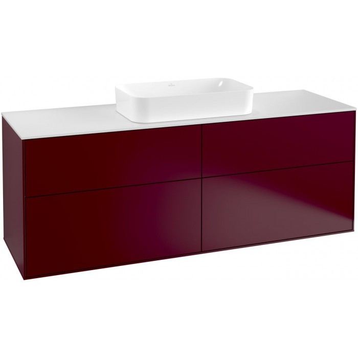 Villeroy&Boch Finion szafka pod umywalkę 160 cm Peony Matt Lacquer bordowy F32200HB