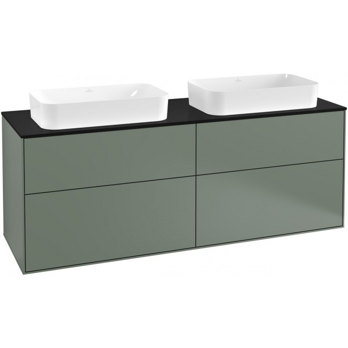Villeroy&Boch Finion szafka pod dwie umywalki 160 cm Olive matt Lacquer F31200GM