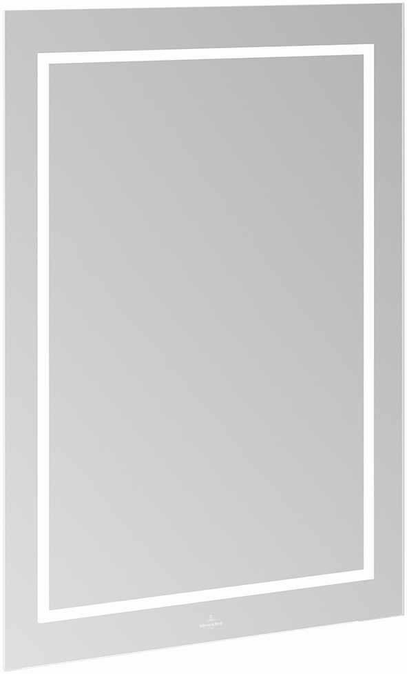 Villeroy&Boch Finion lustro prostokątne z oświetleniem ściennym 60x75 cm G6006000