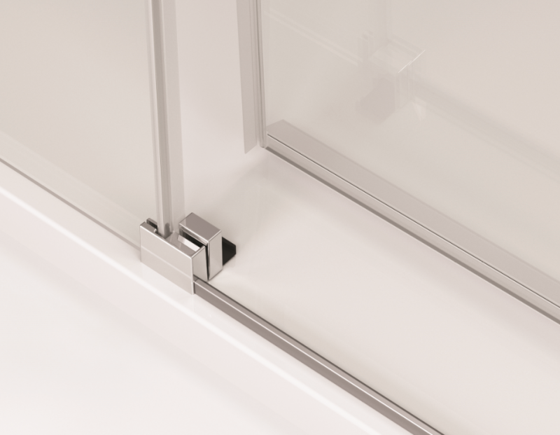 Sanswiss Cadura ścianka boczna 120 cm srebrny połysk przeźroczyste montaż przy zawiasie CAT301205007