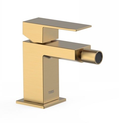 Tres Cuadro Colors bateria bidetowa złoty matowy 00612001OM