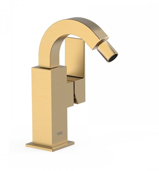 Tres Cuadro Colors bateria bidetowa złoty matowy 00612402OM