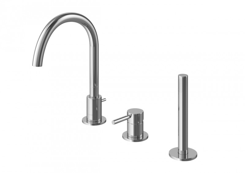 Kohlman Roxin bateria wannowa 3-otworowa chrom QB241RN