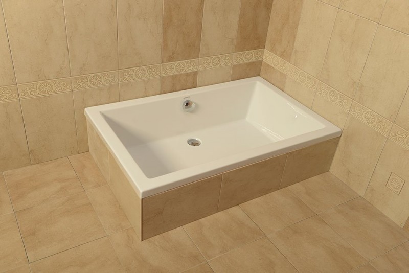 Sapho Deep brodzik prostokątny głęboki 100x90 cm akryl 72340