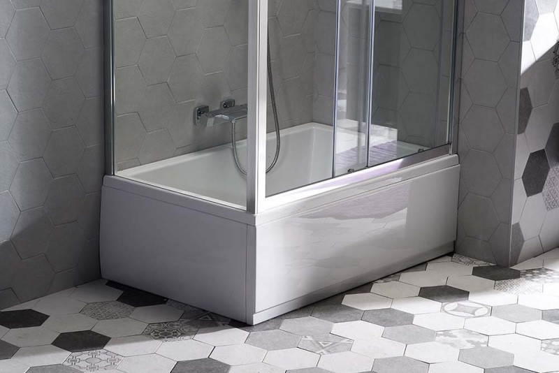 Sapho Deep obudowa do brodzika prawy 100x36 cm akryl biały 83631