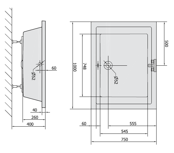 Sapho Deep brodzik prostokątny głęboki 100x75 cm akryl 72879