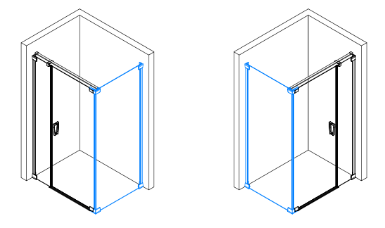 Sanswiss Cadura ścianka boczna 70 cm srebrny połysk przeźroczyste montaż przy ściance CAT50705007