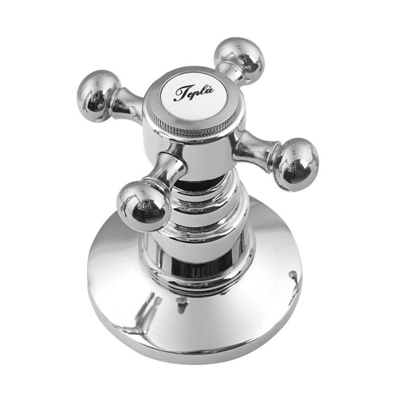 Sapho Antea bateria na brzeg wanny z obrotową wylewką retro chrom/złoto 3882