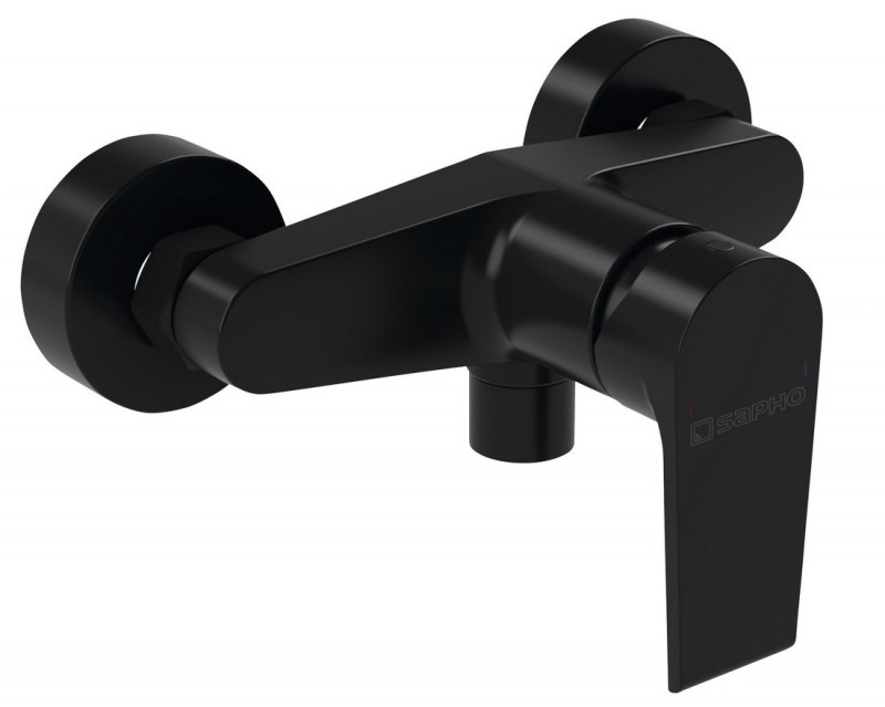 Sapho Kai bateria prysznicowa natynkowa czarny matowy KA11/15