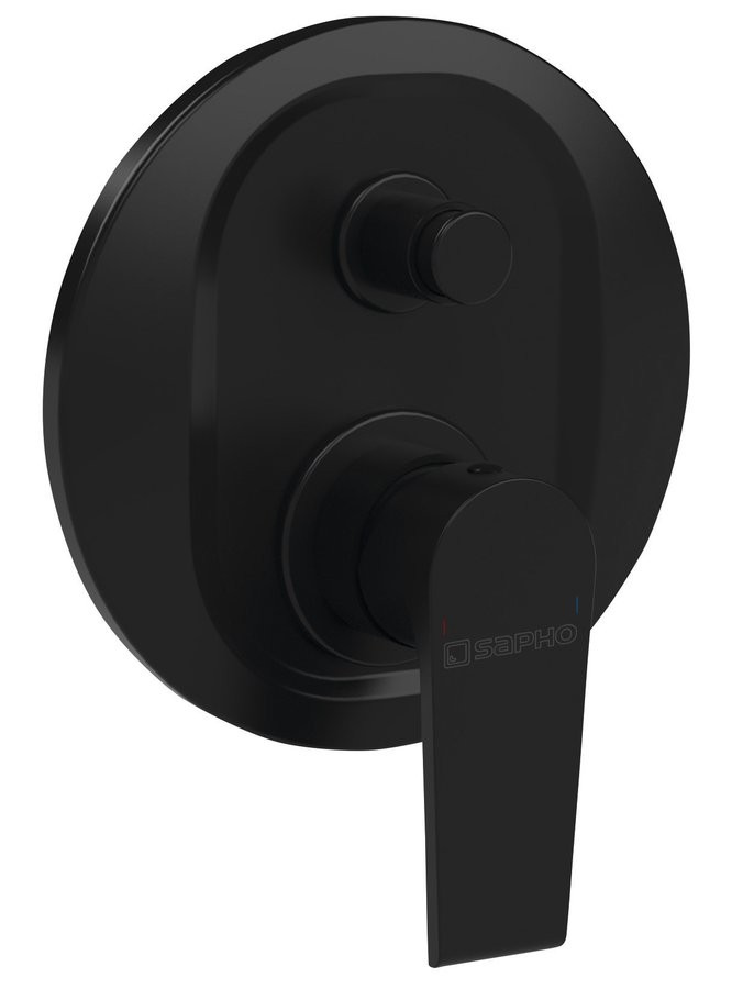 Sapho Kai bateria prysznicowa podtynkowa 2 funkcyjna czarny matowy KA42/15
