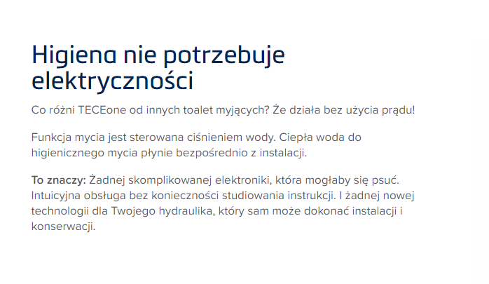 Tece TECEONE muszla wisząca bezkołnierzowa z funkcją bidetu 9700200