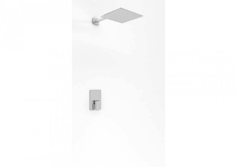 Kohlman Saxo zestaw podtynkowy z deszczownicą kwadratową 25x25 cm chrom QW220SQ25