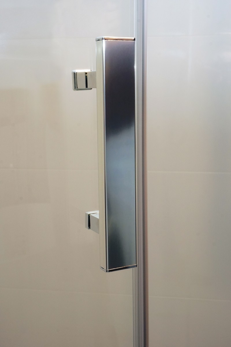 Omnires Manhattan kabina prostokątna 110x90 drzwi otwierane 110 + ścianka boczna 90 L/P chrom połysk przeźroczyste Easy Clean MH1190CRTR