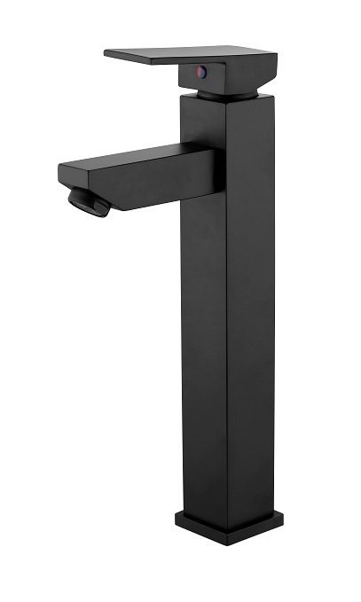 BESCO Modern I bateria umywalkowa wysoka stojąca czarny mat BU-MI-CZ - DG