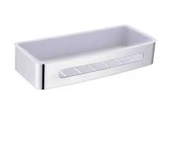 Stella koszyk z białym wkładem z tworzywa stal polerowana 16067