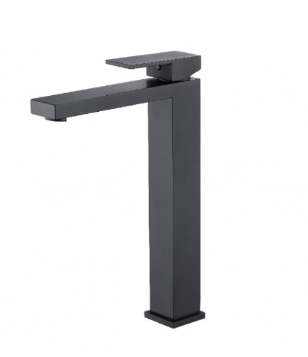 BESCO Varium I bateria umywalkowa wysoka czarny mat BU-VI-CZ