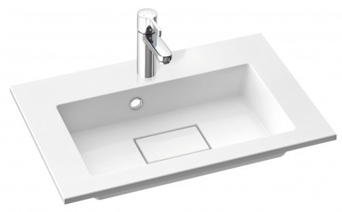 Marmorin Lira 50 umywalka z otworem 50x39 cm Mineralicast P_U_054_01_0502