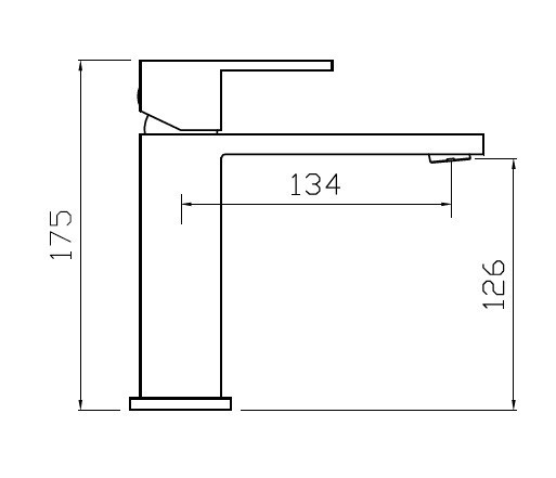 BESCO Varium I bateria umywalkowa niska czarny mat BU-VII-CZ