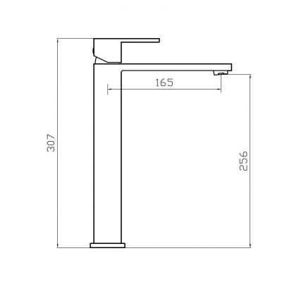 BESCO Varium I bateria umywalkowa wysoka chrom połysk BU-VI-CH
