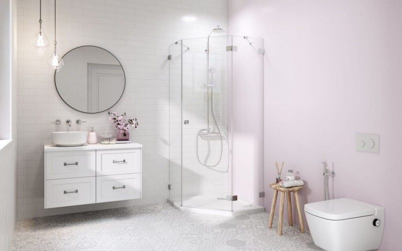 Radaway Essenza Pro PTJ kabina pięciokątna 80x90 pentagonalna prawa chrom przeźroczyste Easy Clean 10100000-01-01R + 10100400-01-01