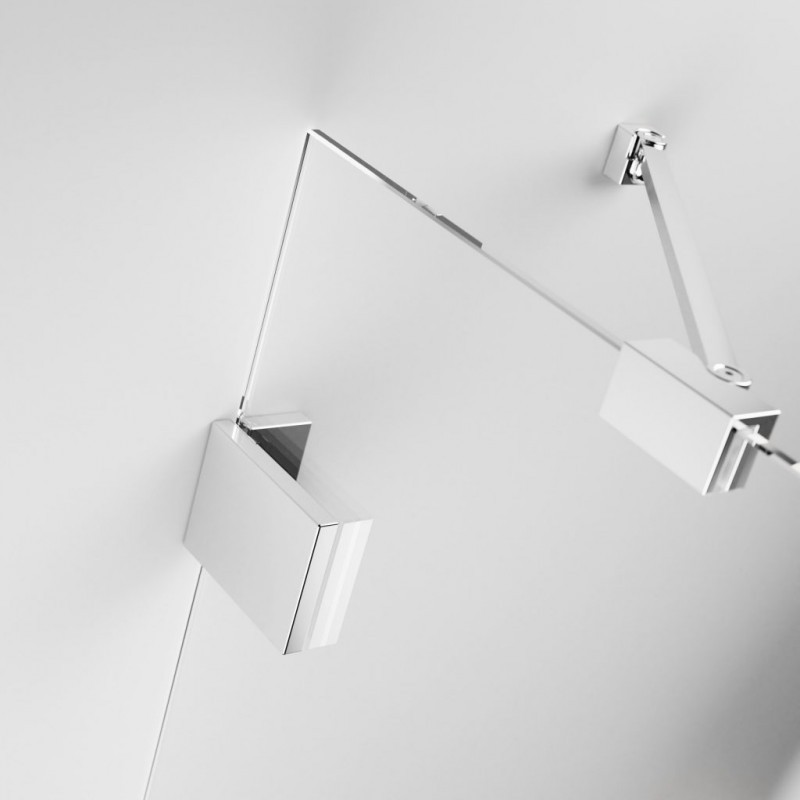 Radaway Essenza Pro KDJ kabina prostokątna 90x80 drzwi otwierane prawe 80 i ścianka 90 chrom przeźroczyste Easy Clean 10097080-01-01R + 10098090-01-01