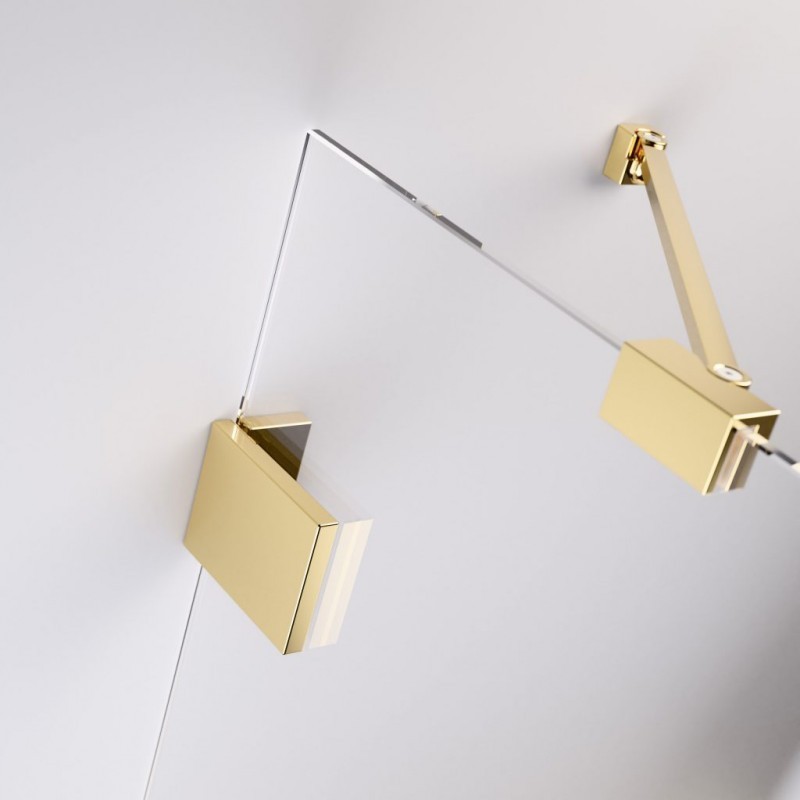 Radaway Essenza Pro Gold KDD kabina prostokątna 100Lx90R drzwi otwierane złoty przeźroczyste Easy Clean 10096100-09-01L + 10096090-09-01R