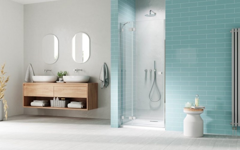 Radaway Essenza Pro DWJ drzwi otwierane 110 cm lewe chrom przeźroczyste Easy Clean 10099110-01-01L