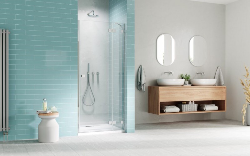 Radaway Essenza Pro DWJ drzwi otwierane 80 cm prawe chrom przeźroczyste Easy Clean 10099080-01-01R