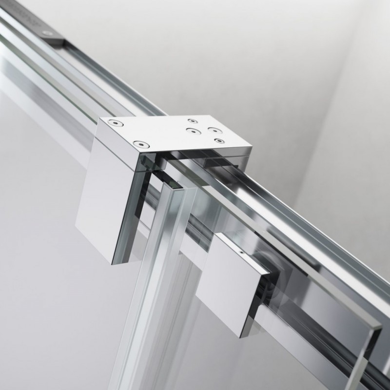 Radaway Espera Pro KDJ kabina prostokątna 100x70 drzwi przesuwne prawe 100 i ścianka 70 chrom przeźroczyste Easy Clean