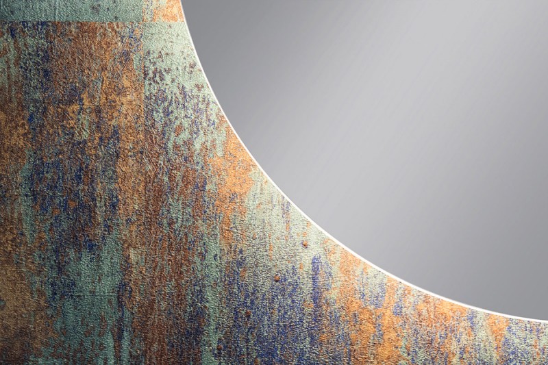 Kraft Moon Lustro okrągłe fi 50 cm z podświetleniem Led