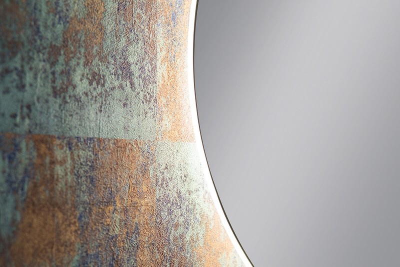 Kraft Moon Lustro okrągłe fi 60 cm z podświetleniem Led